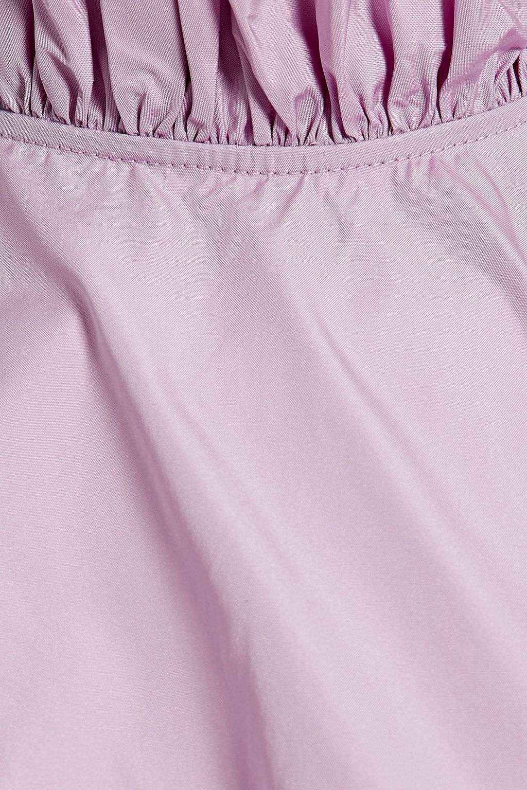 REDVALENTINO Cropped ruffled taffeta top