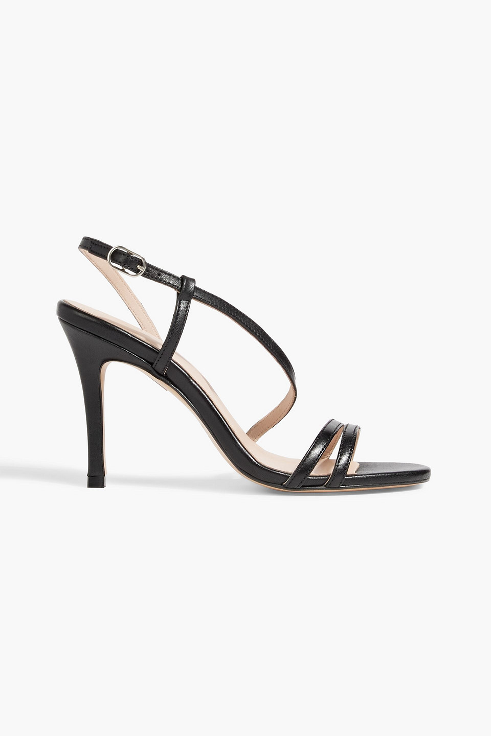 Iris & Ink Laurel Leather Slingback Sandals In Black