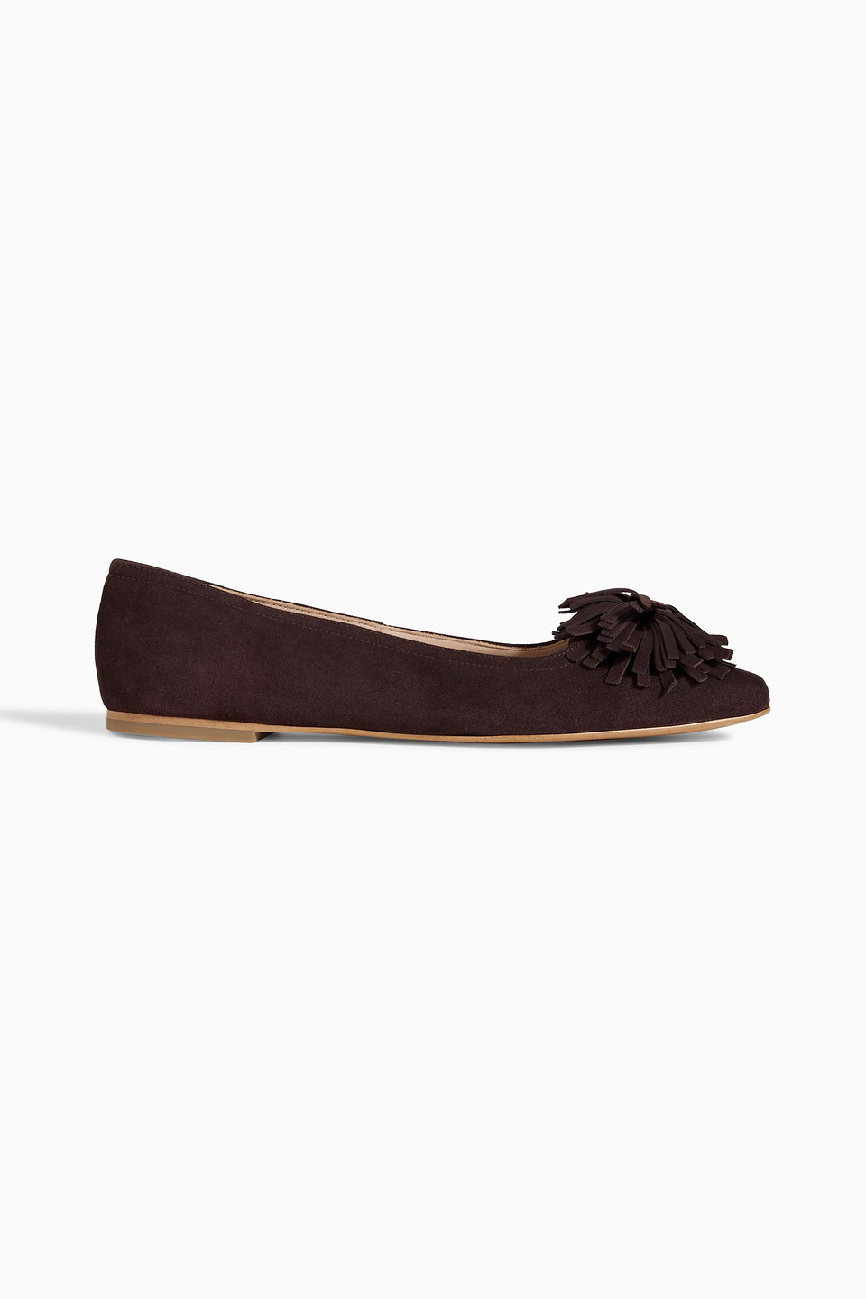 Julie embellished suede ballet flats