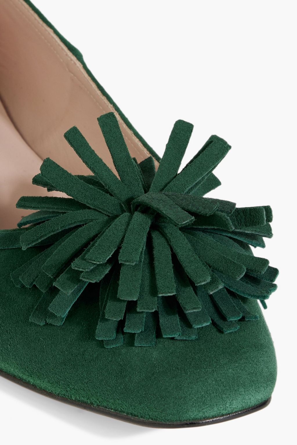 IRIS & INK Julie embellished suede ballet flats
