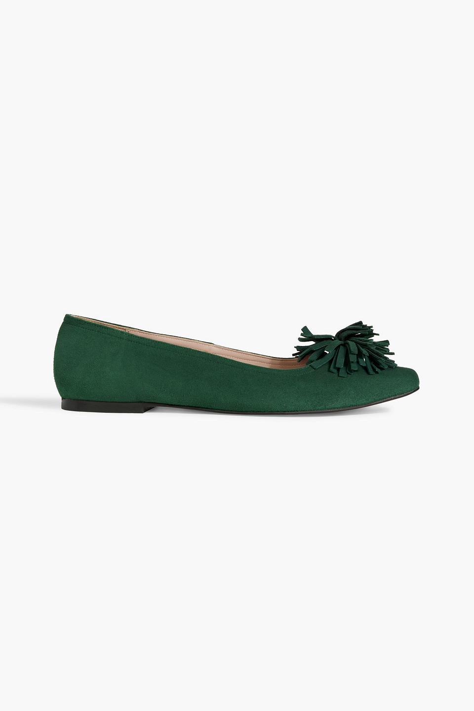 Julie embellished suede ballet flats