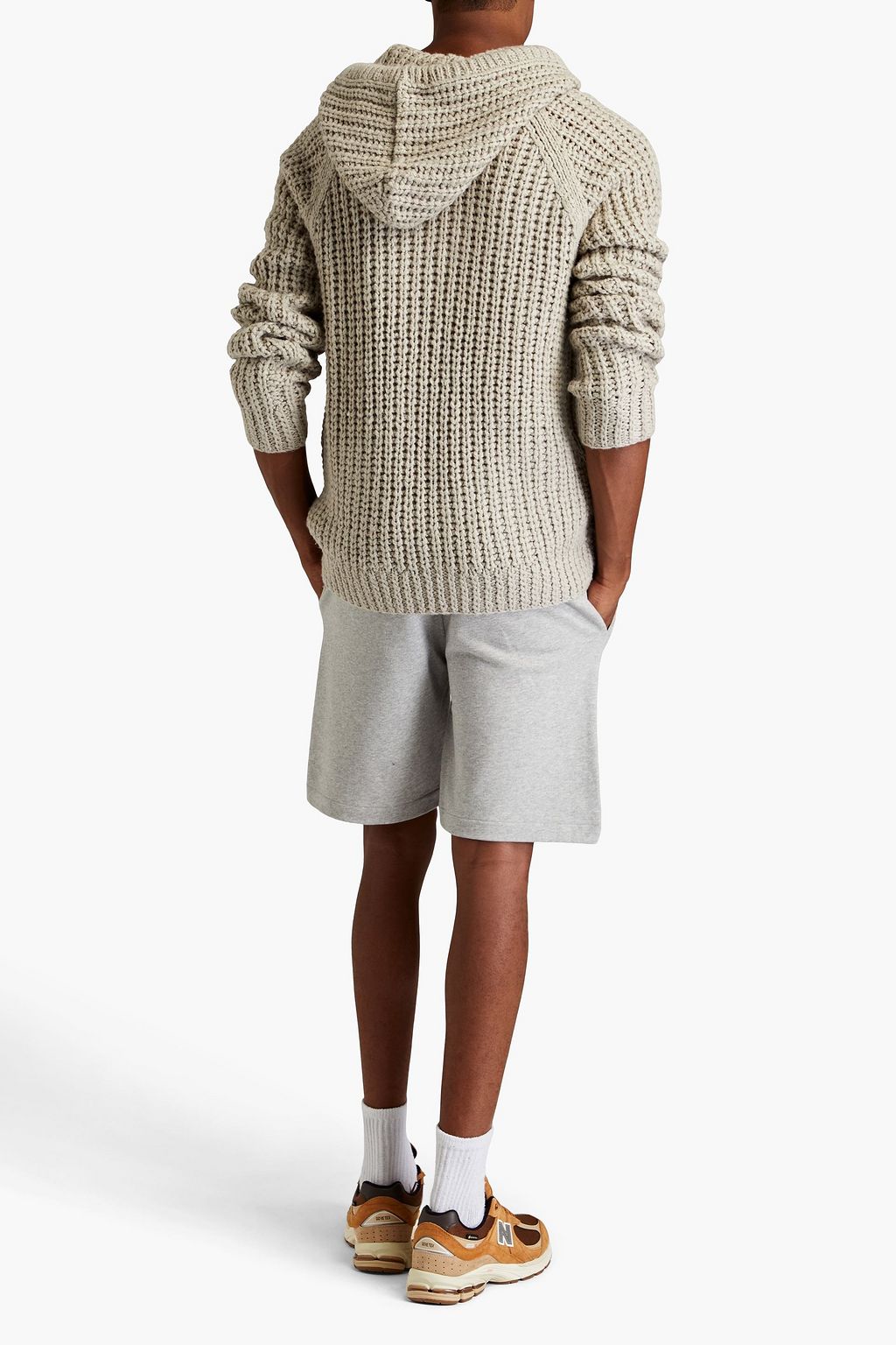 A.P.C. Coed printed cotton-jersey drawstring shorts