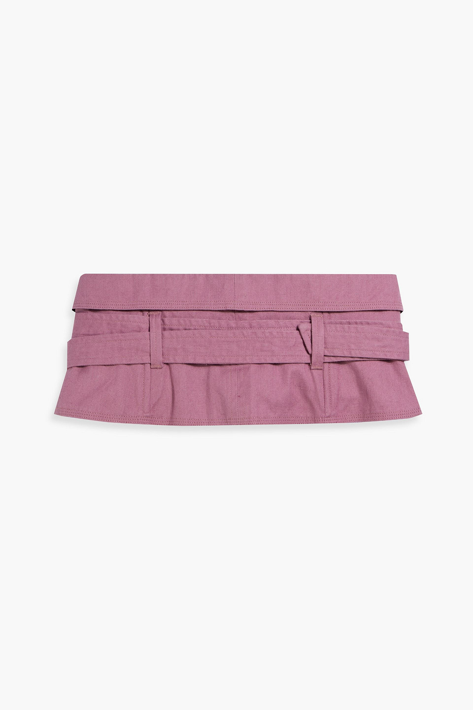 Isabel Marant Étoile Prika Cotton And Linen-blend Belt In Lilac