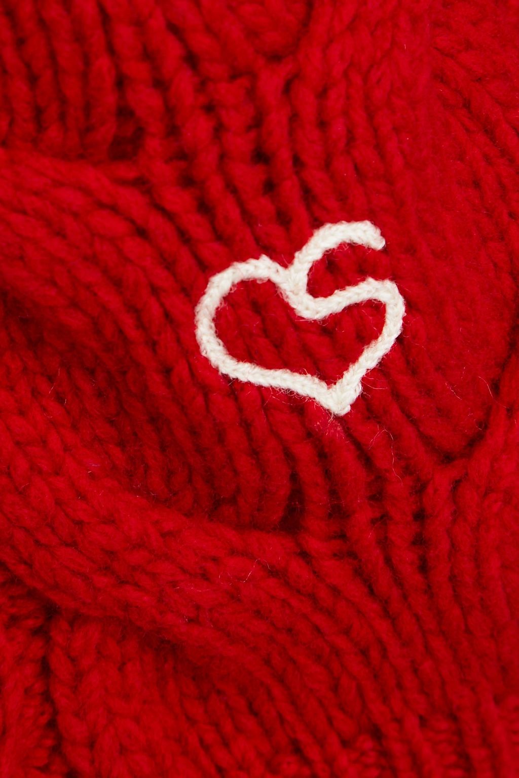 FRAME Cropped cable-knit merino wool turtleneck sweater