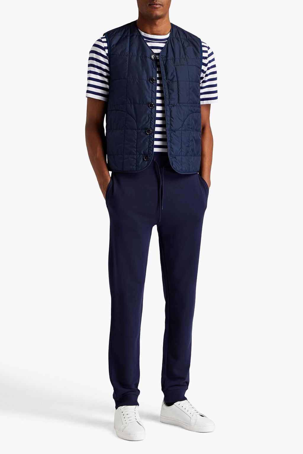A.P.C. Coed French cotton-terry drawstring sweatpants