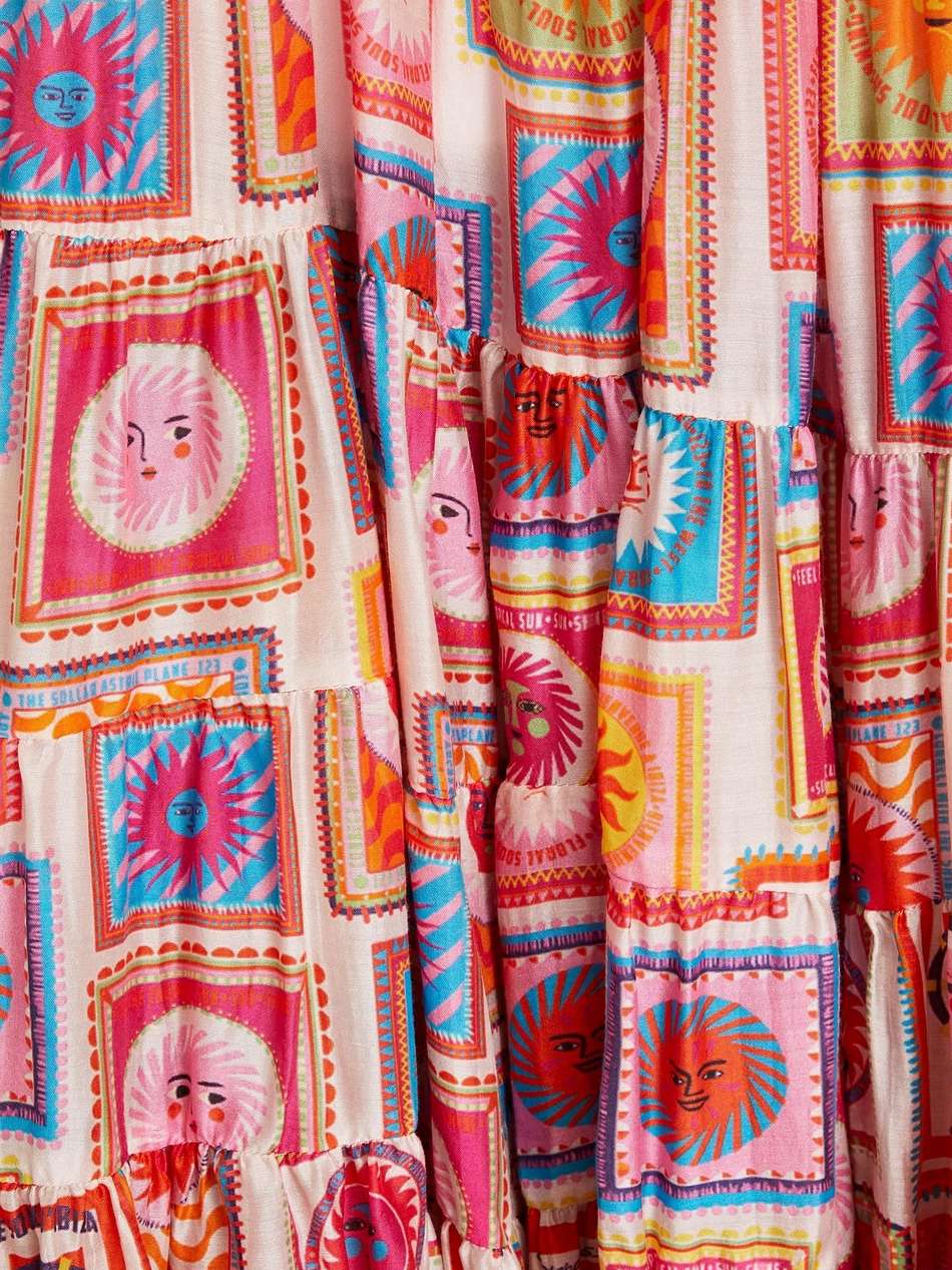 joe one-shoulder printed modal-blend maxi dress