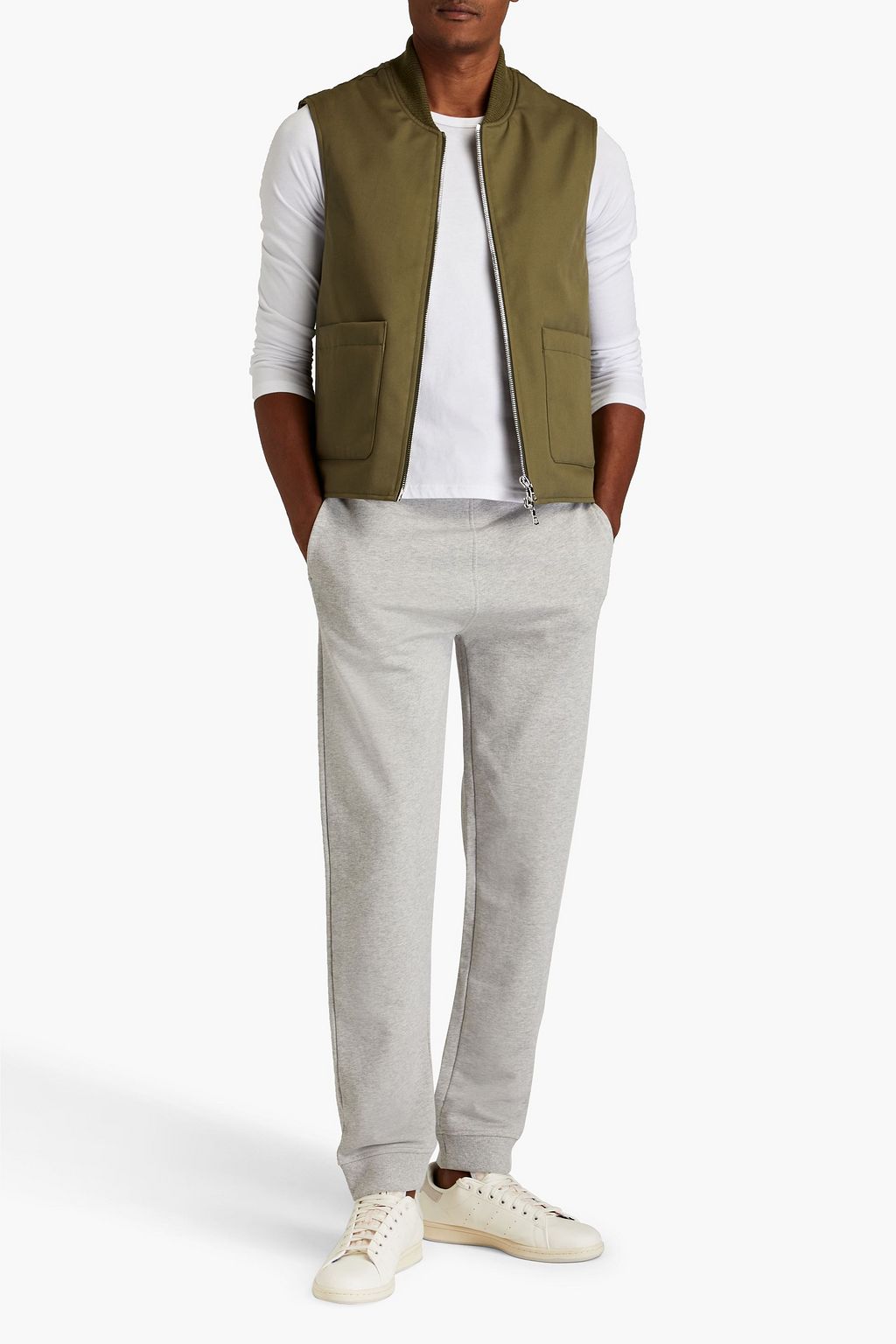 A.P.C. Coed French cotton-terry drawstring sweatpants