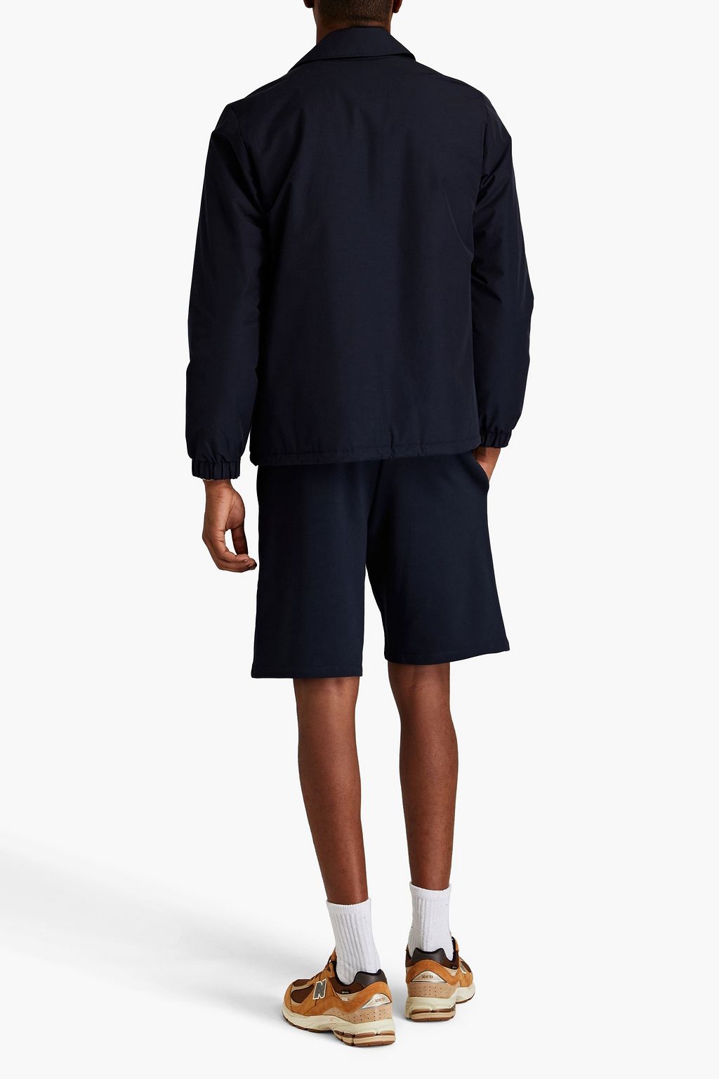 A.P.C. French cotton-terry drawstring shorts