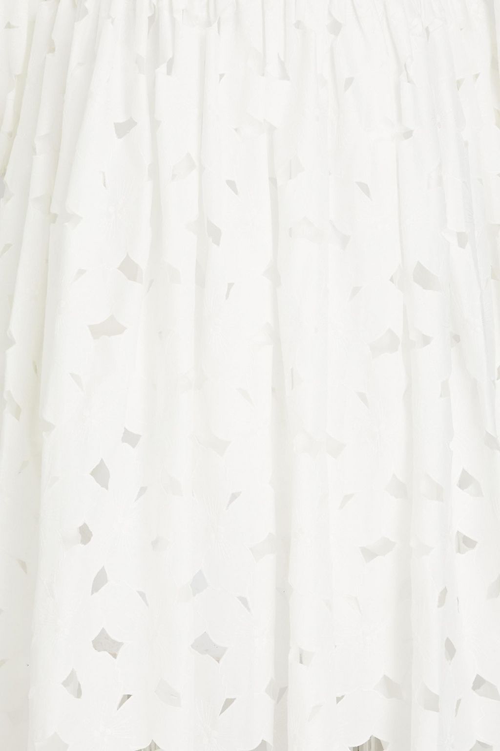 REDVALENTINO 투톤 레이스 미디 드레스