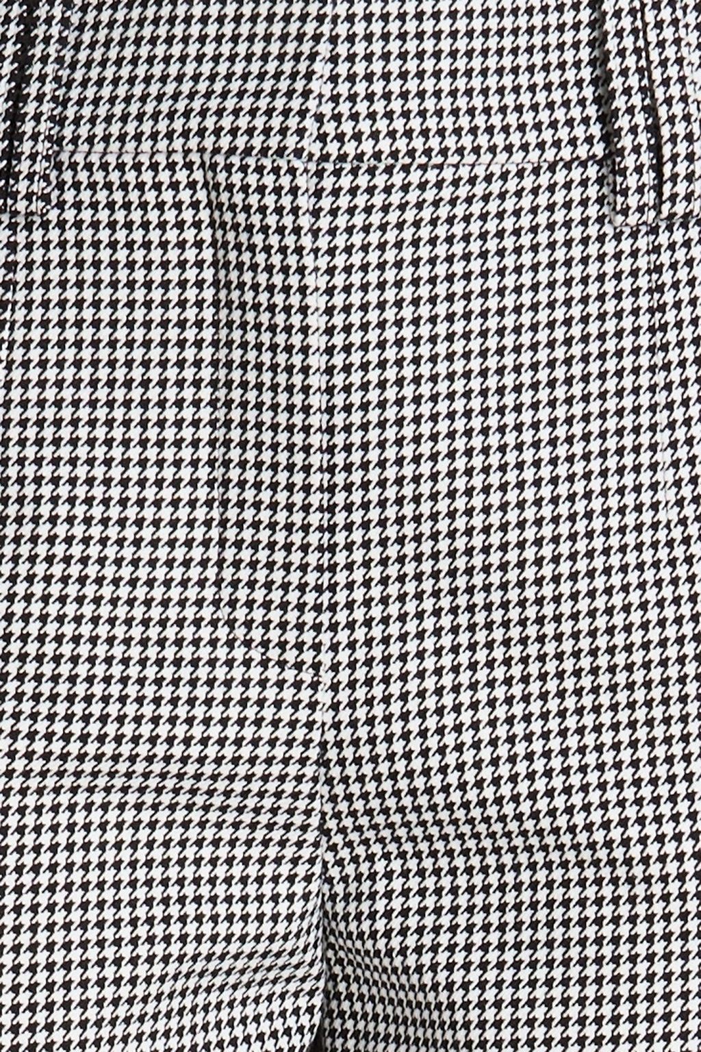 BALMAIN Houndstooth cotton straight-leg pants