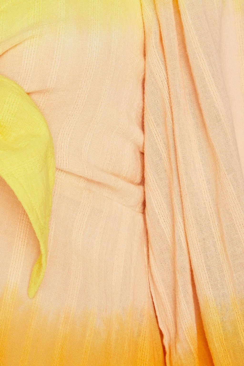SUNDRESS فستان متوسط الطول “ميجان” مصنوع من قطن جاكار بتصميم مخطط