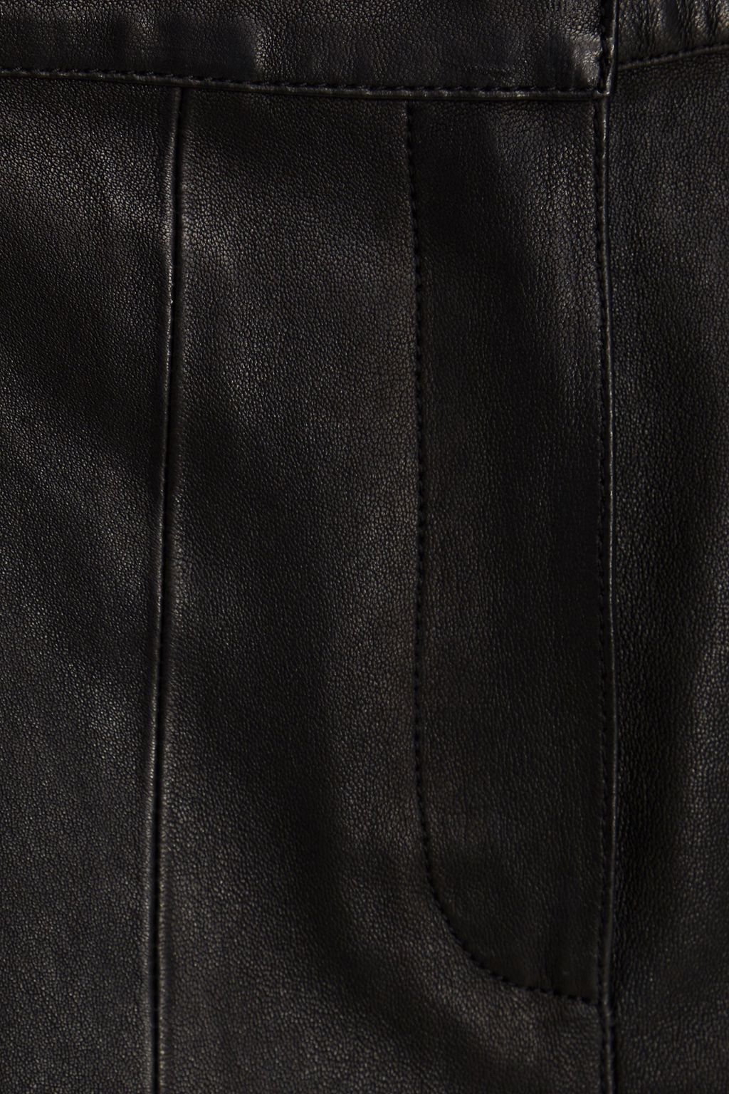 BALMAIN Leather skinny pants