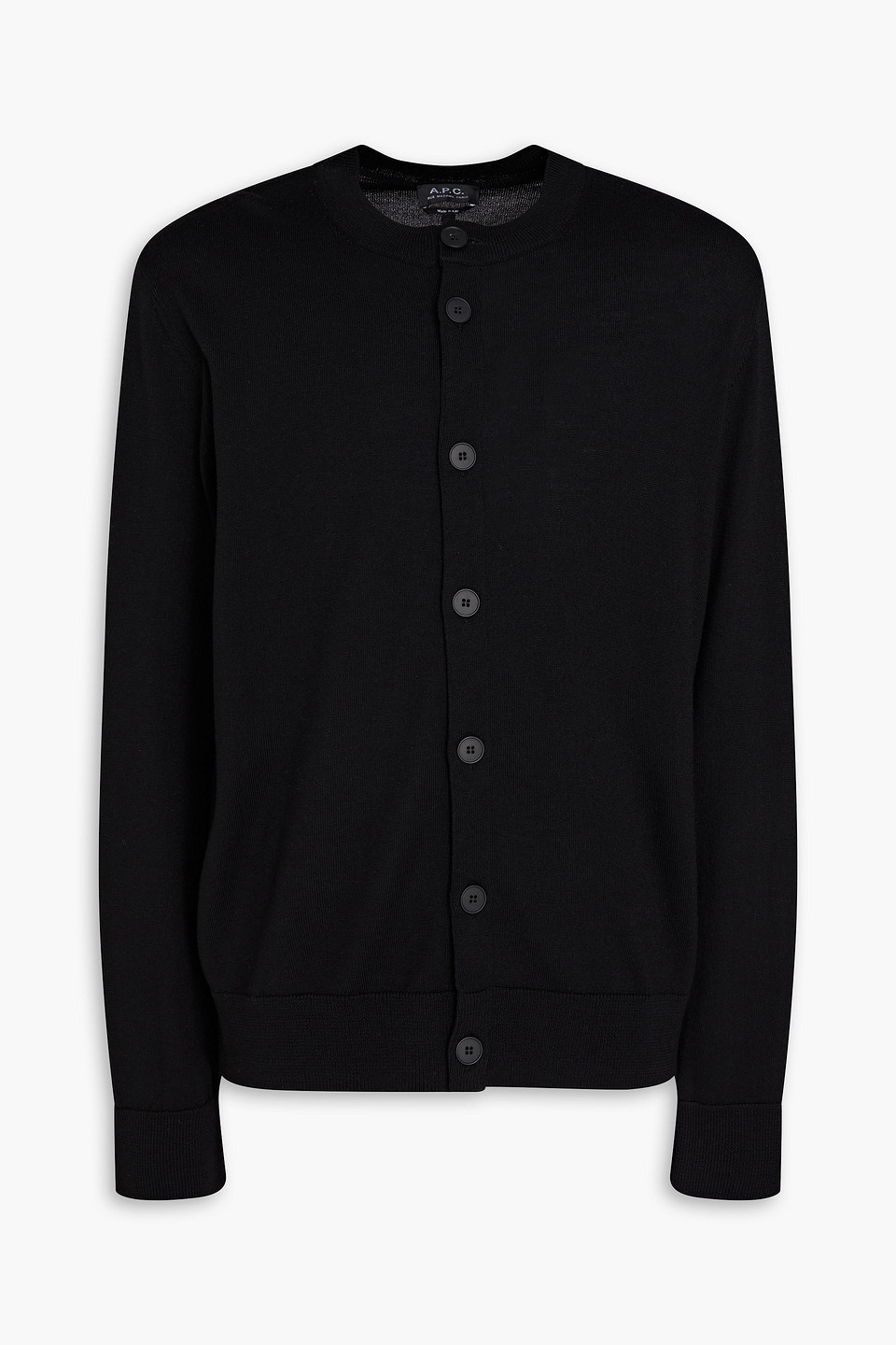 Apc Wool Cardigan In Black