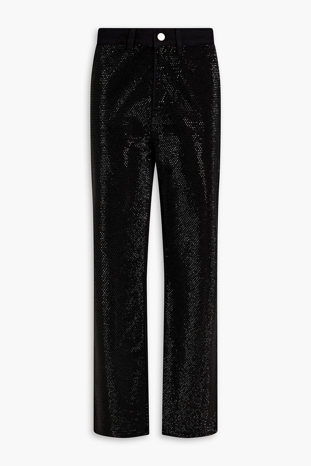 FRAME Le Jane embellished highrise straightleg jeans THE