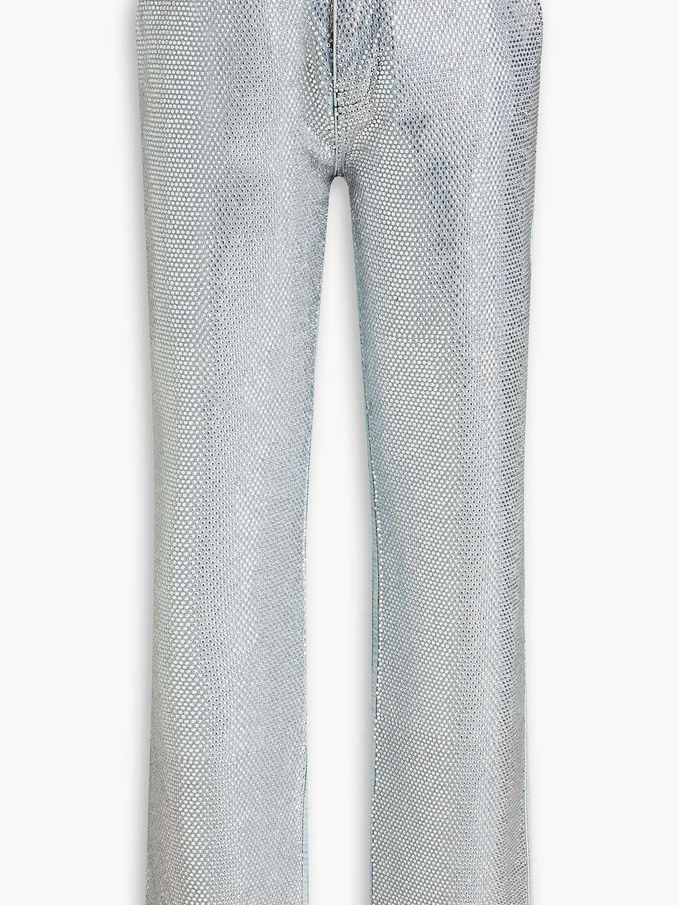 le jane embellished high-rise straight-leg jeans
