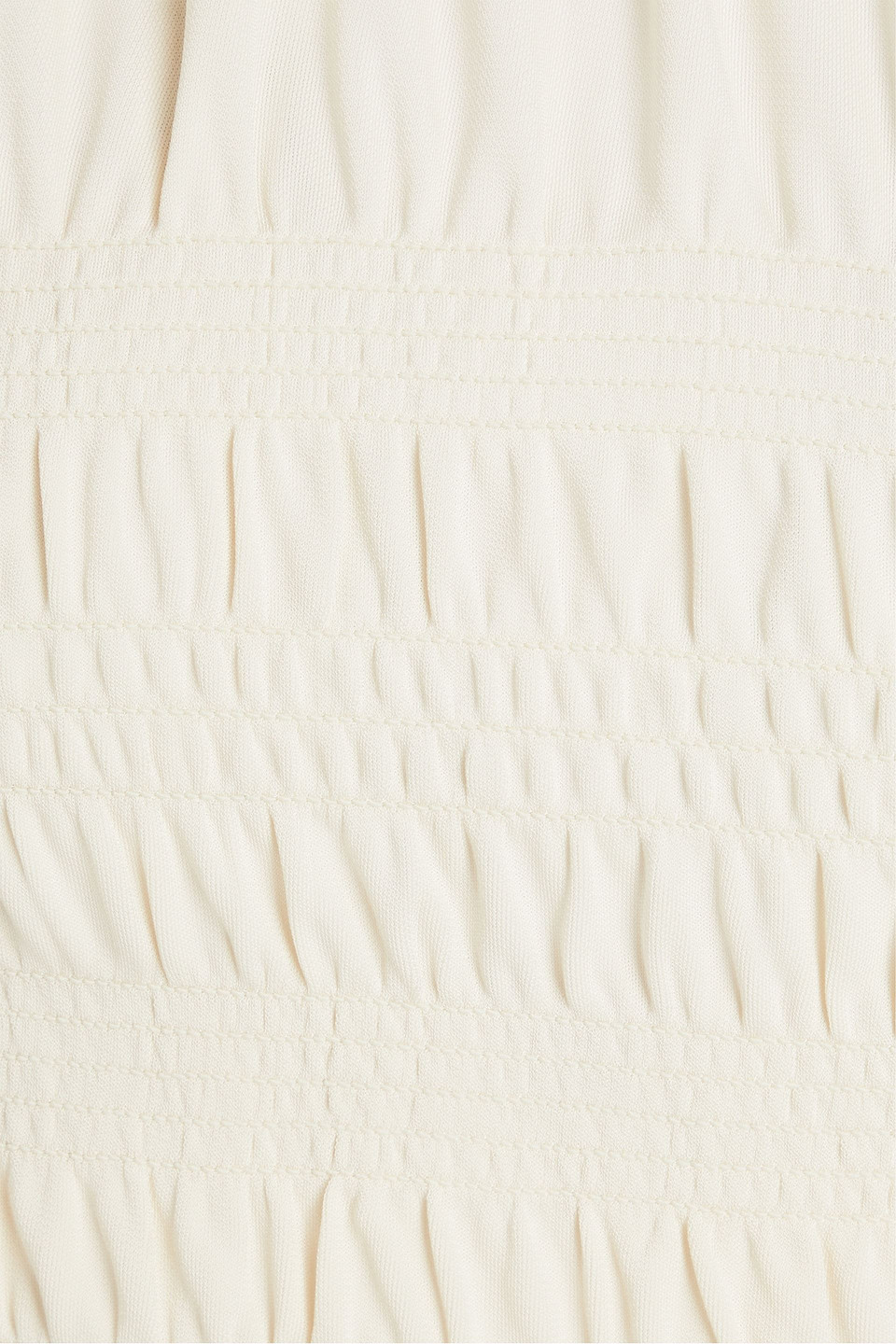 Frame Oberteil Aus Stretch-jersey Mit Raffung In Ivory