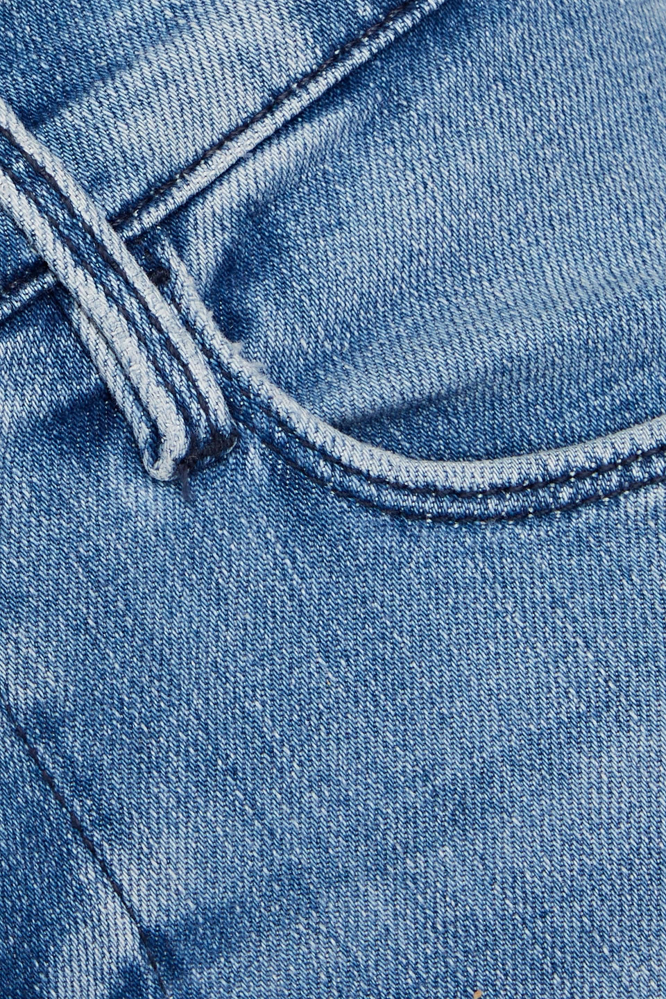 Frame Le High Straight Halbhohe Cropped Jeans Mit Geradem Bein In Mid Denim