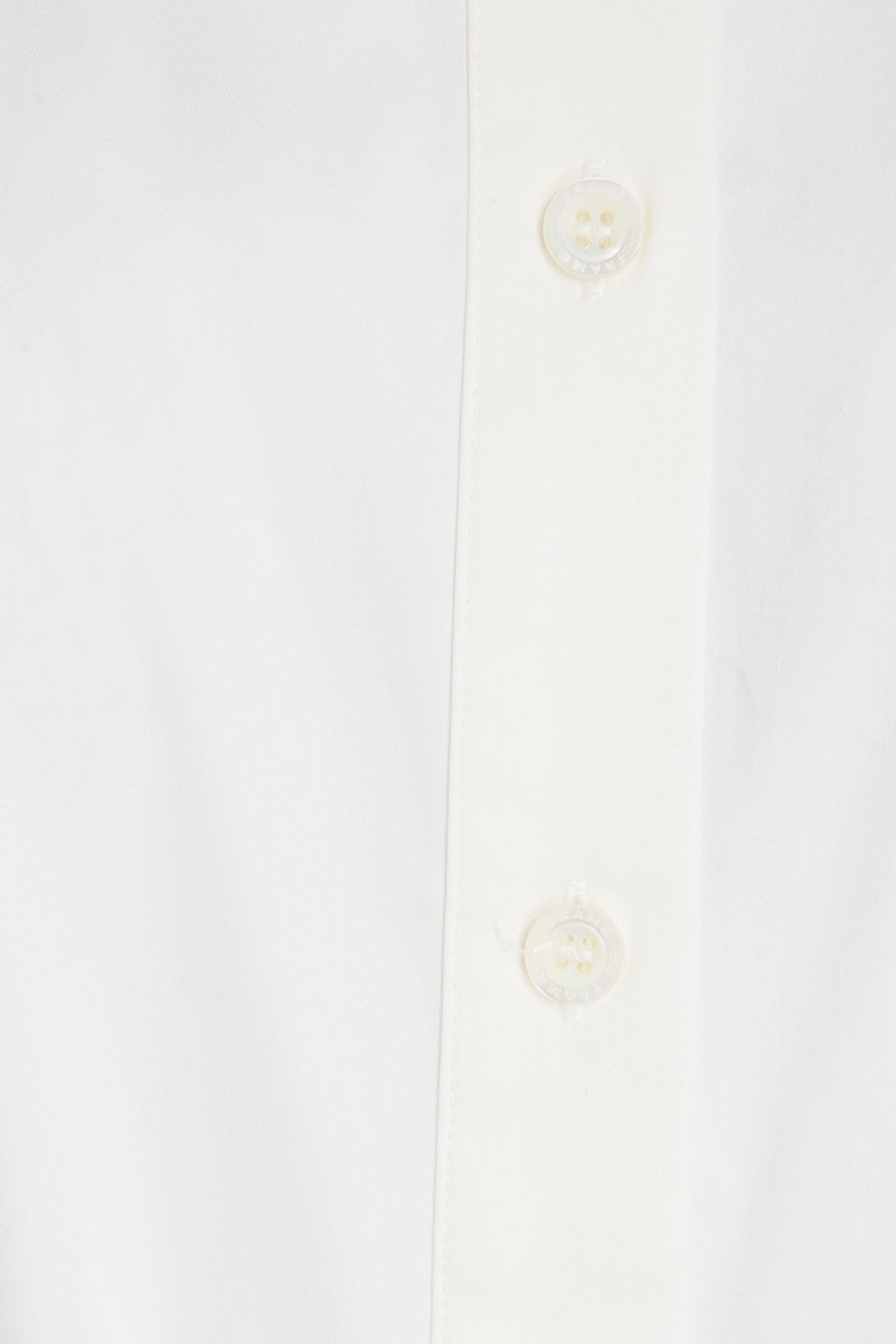 FRAME Pleated cotton-blend poplin and shell maxi shirt dress