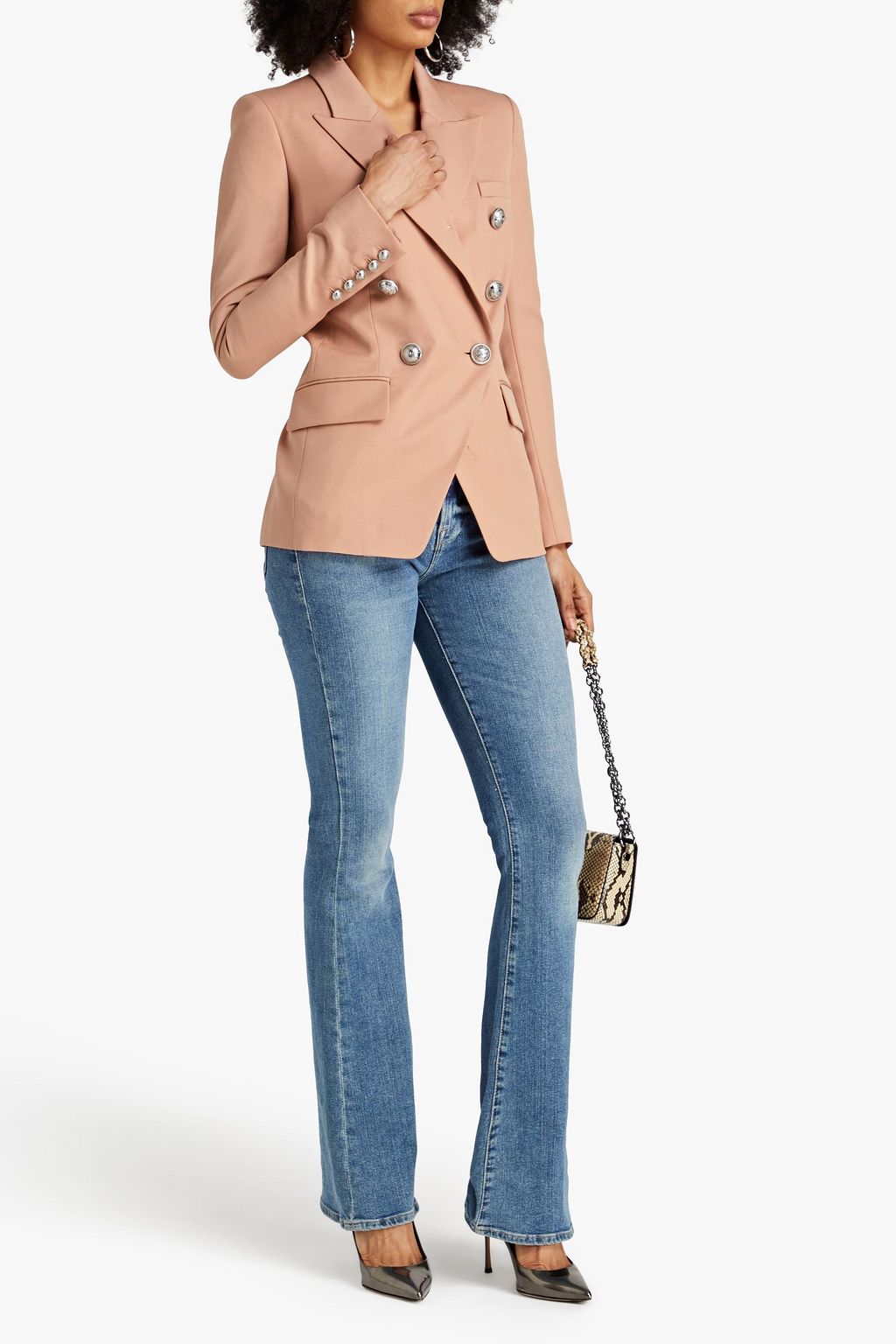 BALMAIN Double-breasted wool blazer
