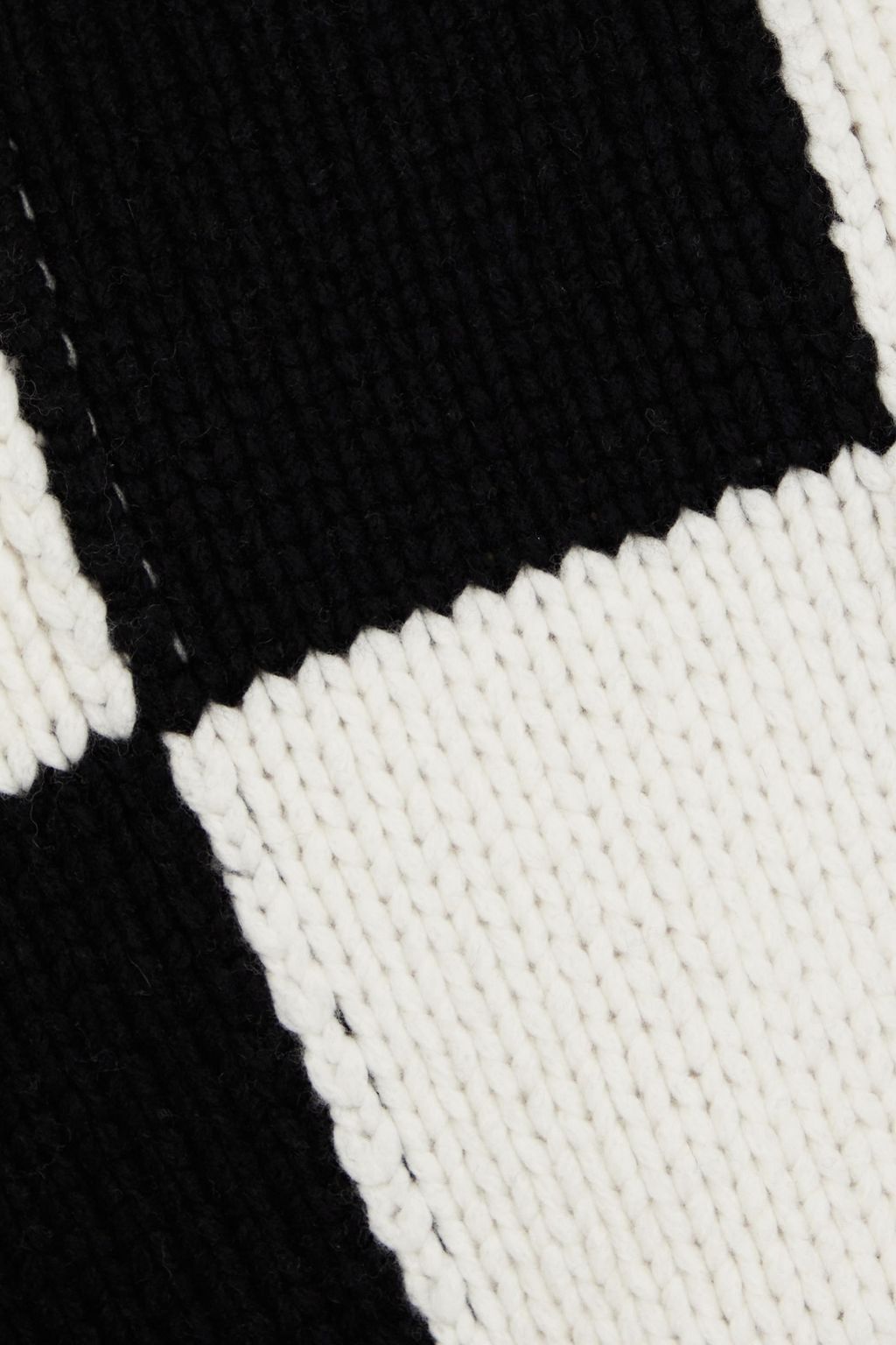 FRAME Checked merino wool sweater