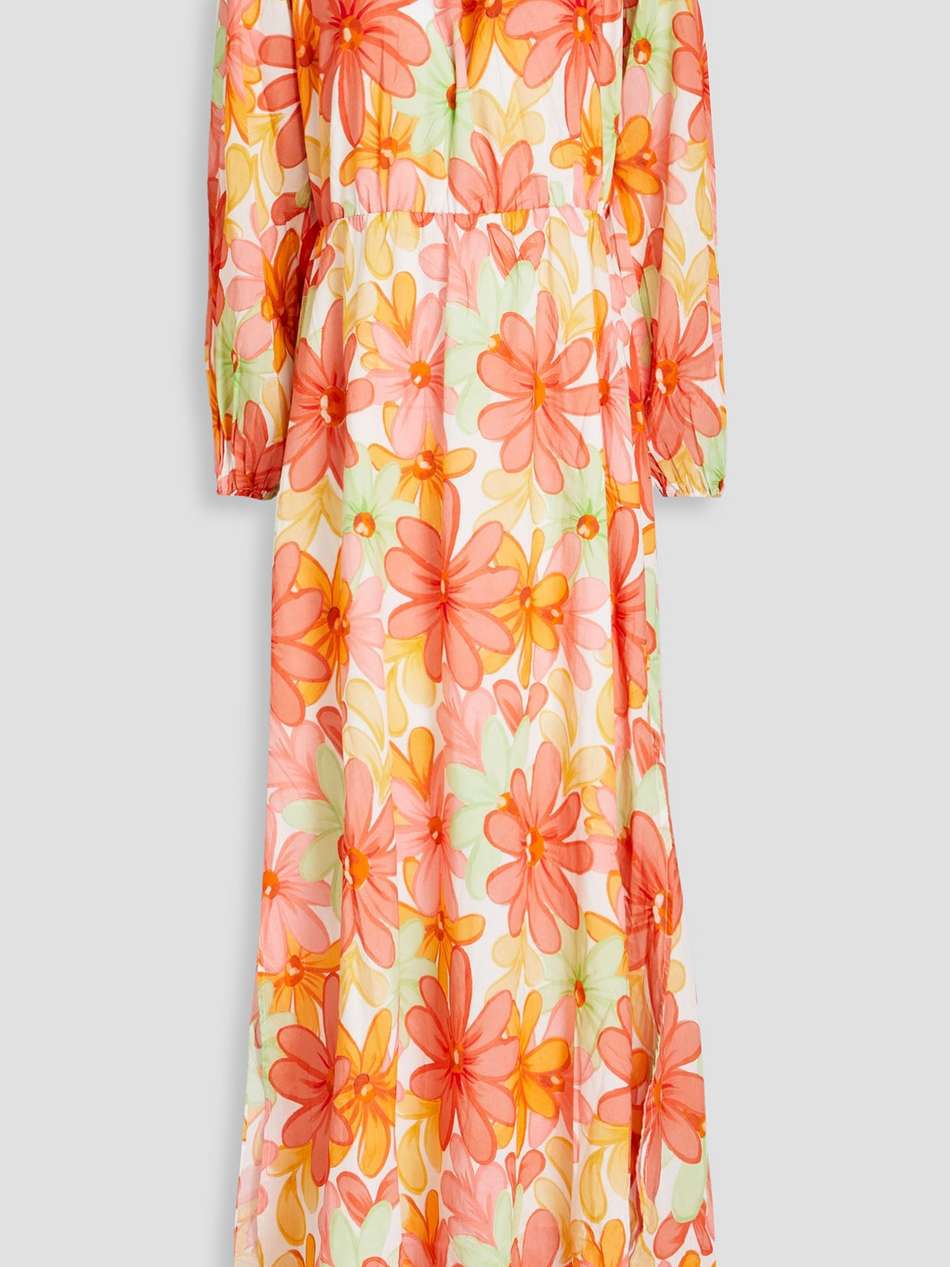 gaelle floral-print cotton maxi dress
