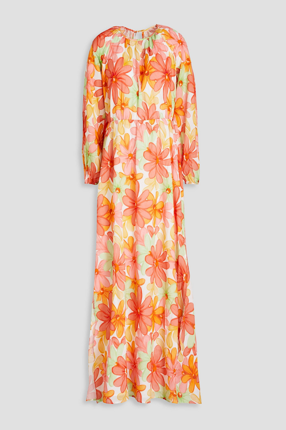 Gaelle floral-print cotton maxi dress