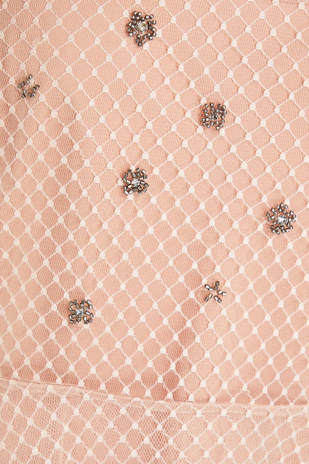 REDVALENTINO فستان قصير مصنوع من قماش بوان ديسبري بتصميم مزركش
