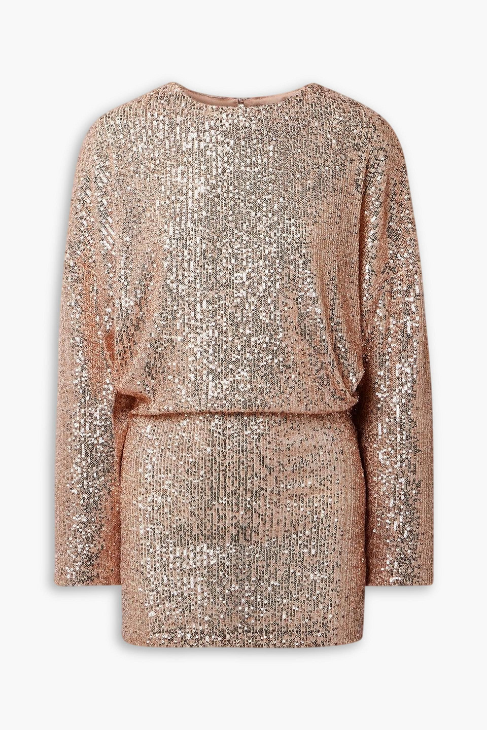 In The Mood For Love Salome Sequined Tulle Mini Dress In Blush
