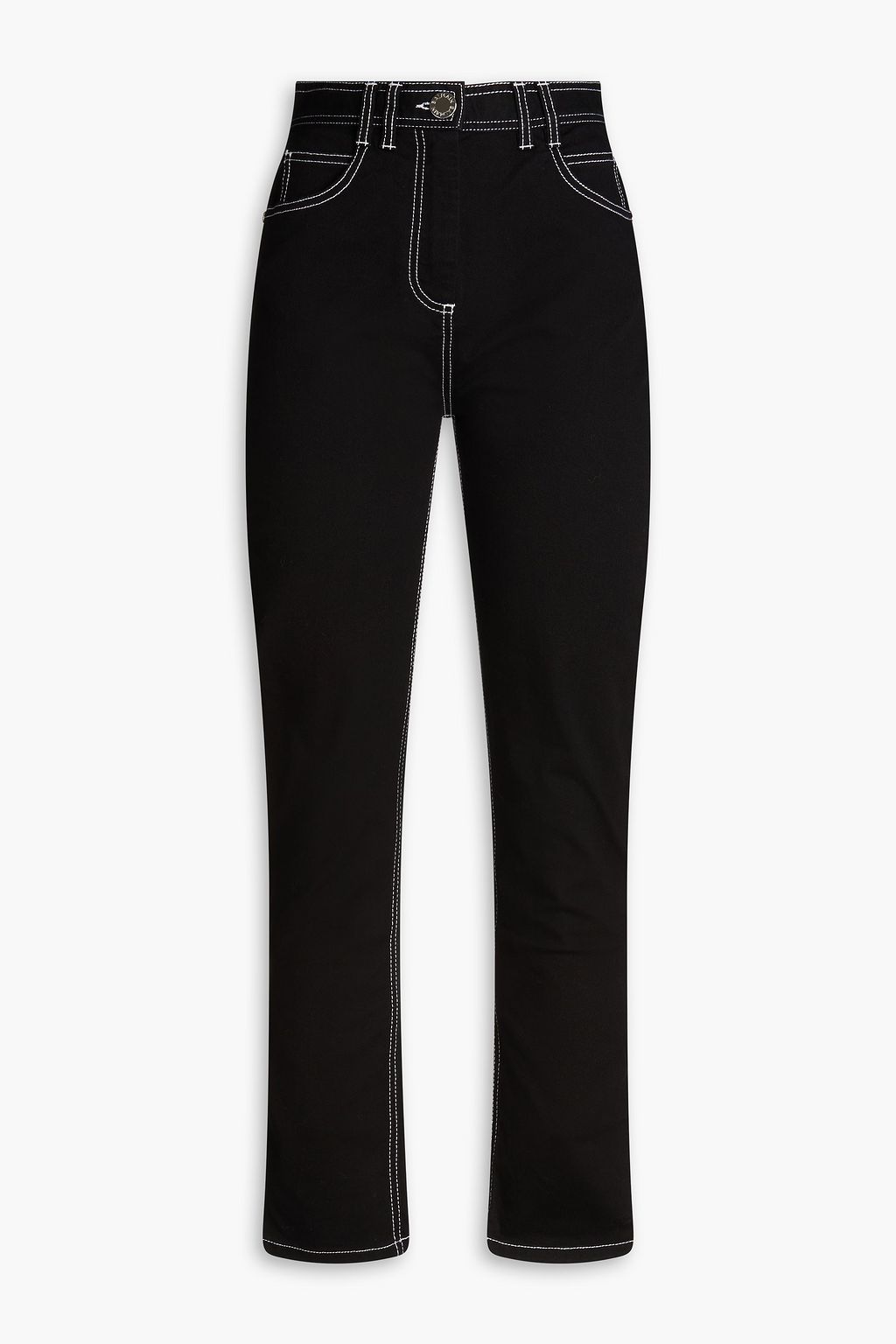 BALMAIN High-rise slim-leg jeans | THE OUTNET