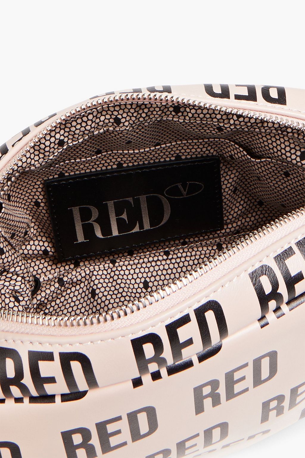 RED(V) Printed leather shoulder bag