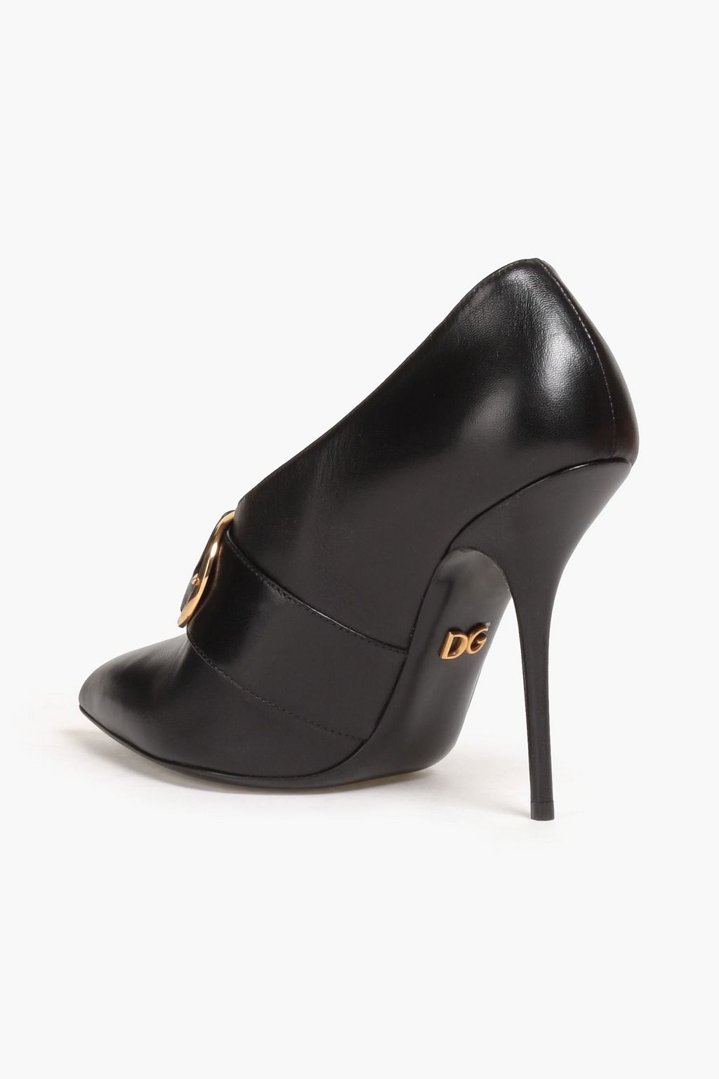 DOLCE&GABBANA 버클 디테일 가죽 펌프스