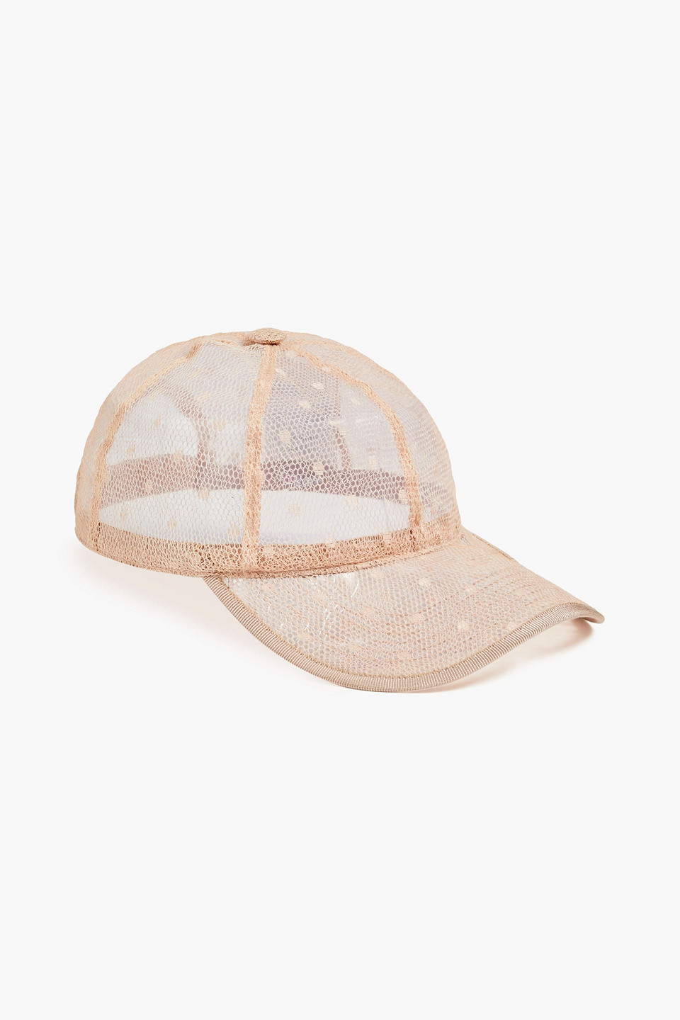 Redv Point D'esprit Baseball Cap In Blush