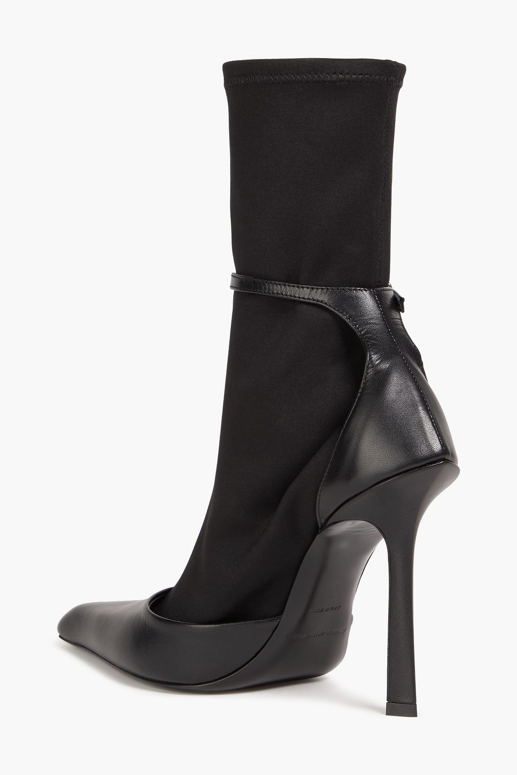 ALEXANDER WANG Scuba and leather sock boots