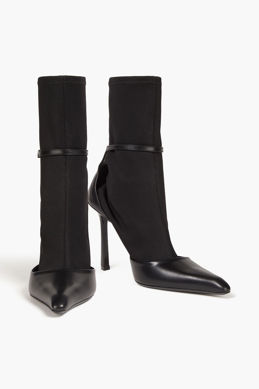 ALEXANDER WANG Scuba and leather sock boots