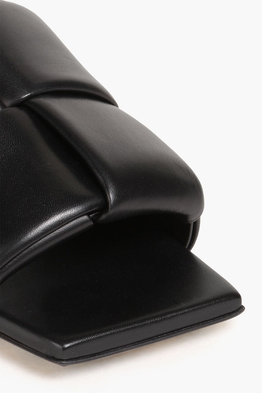 BOTTEGA VENETA Patch intrecciato padded leather slides