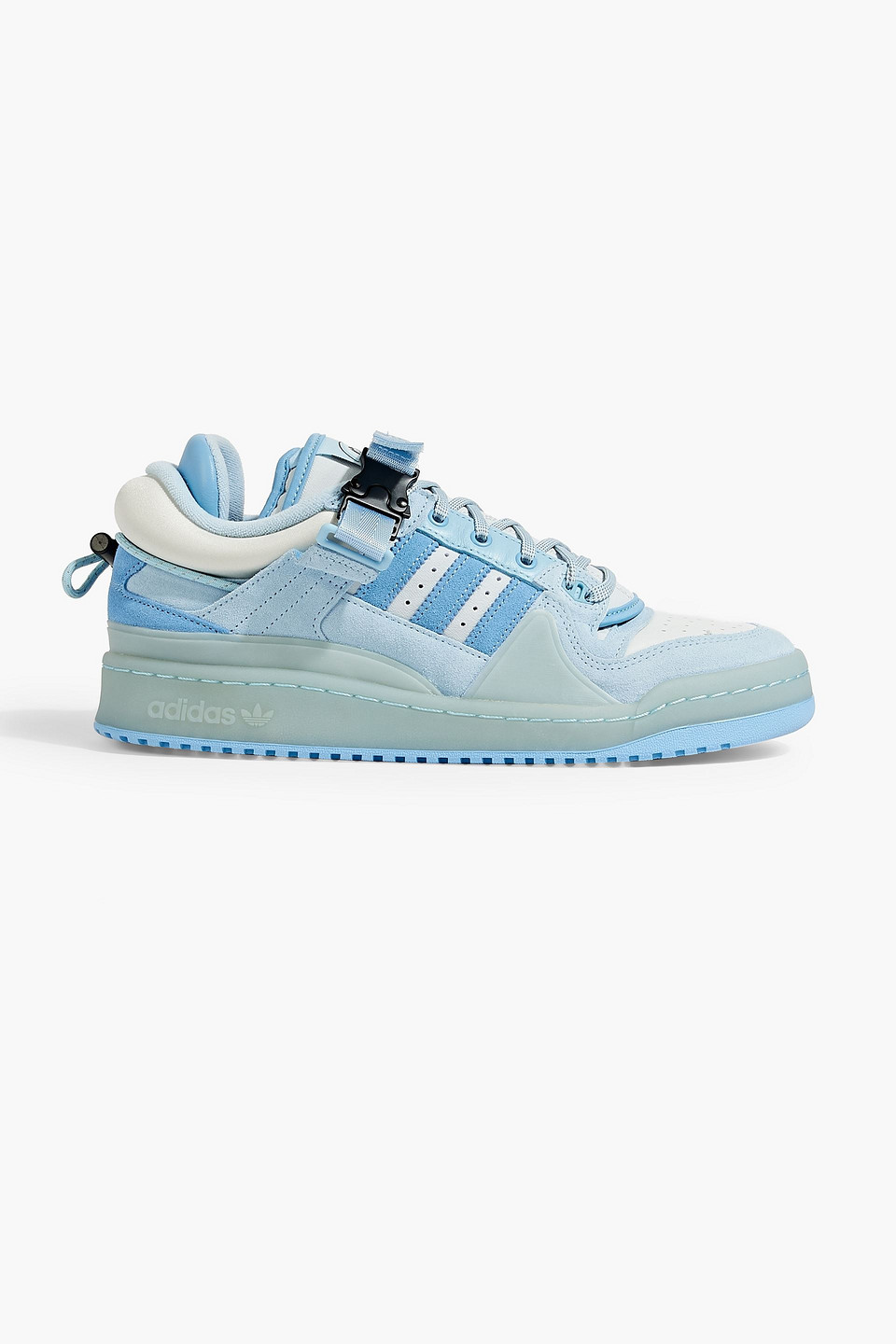 Adidas Originals Forum Buckle Low Sneakers In Light Blue