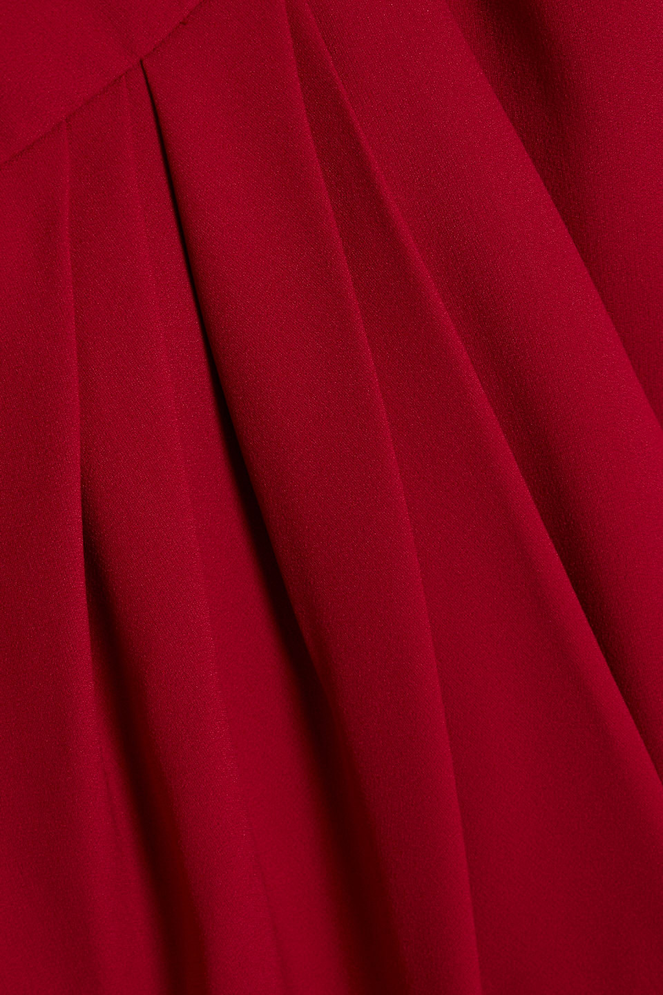 Red Valentino Wrap-effect Crepe Mini Dress In Red
