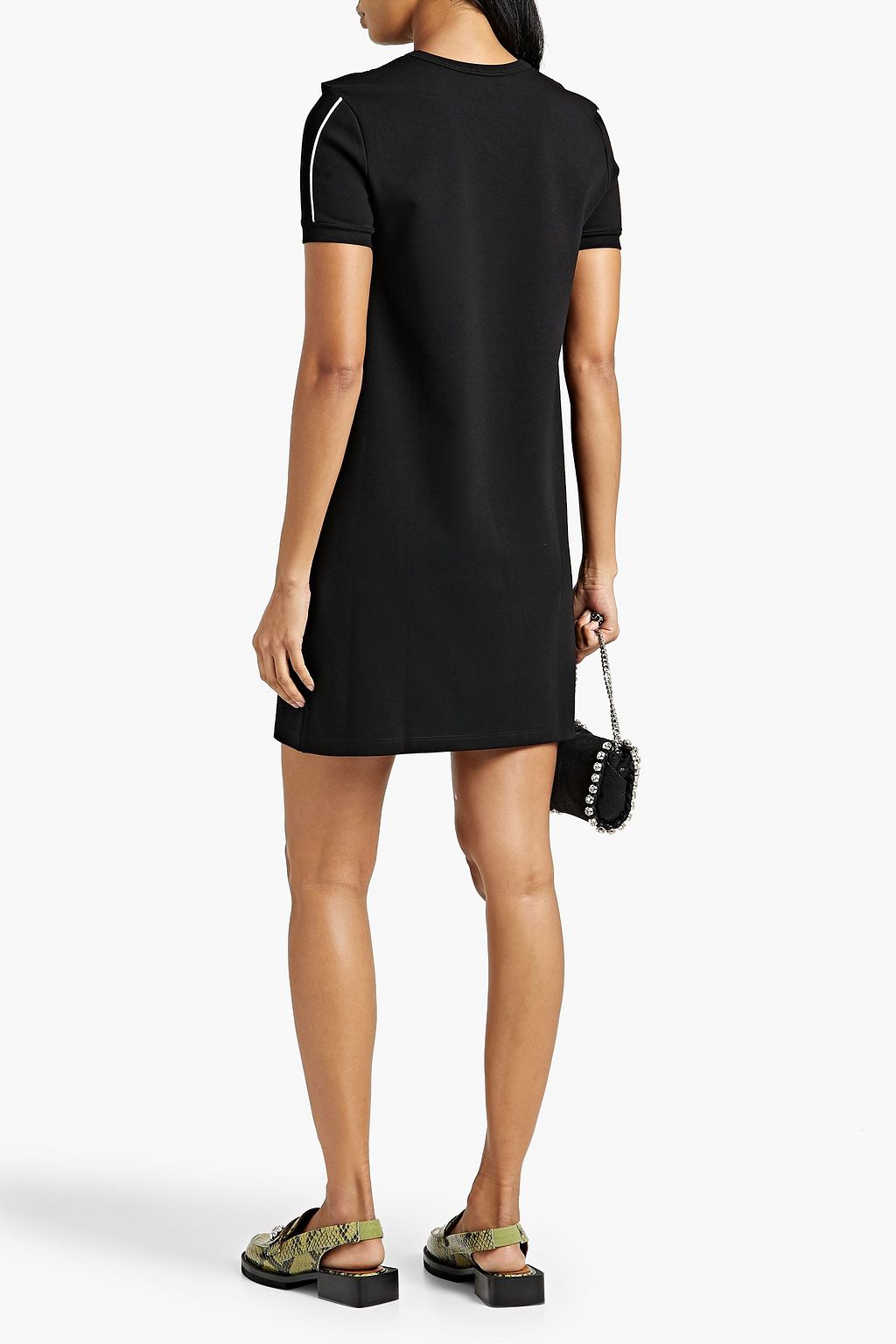REDVALENTINO Ruffled jersey mini dress