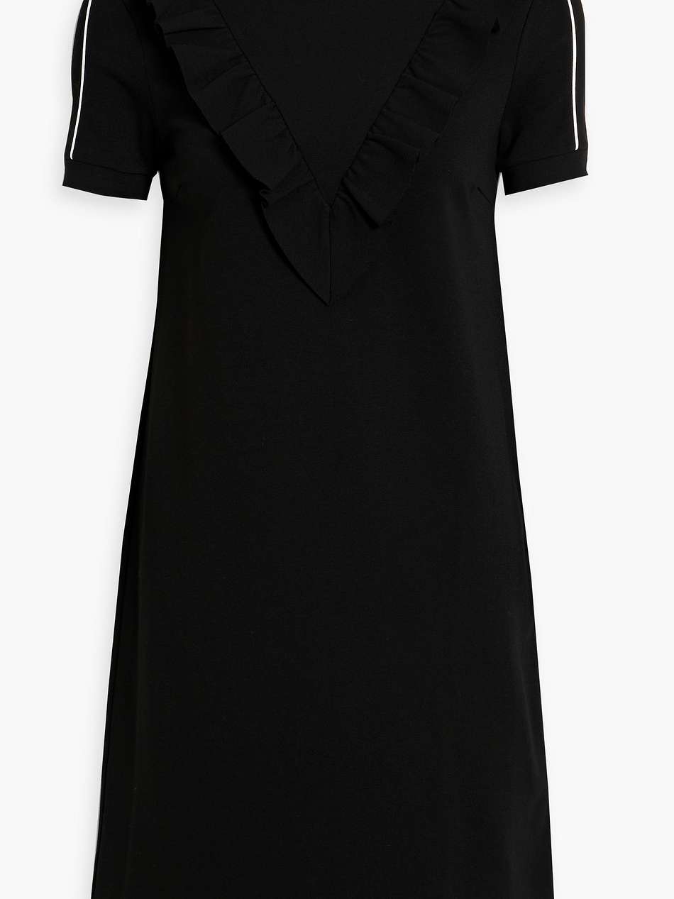 ruffled jersey mini dress