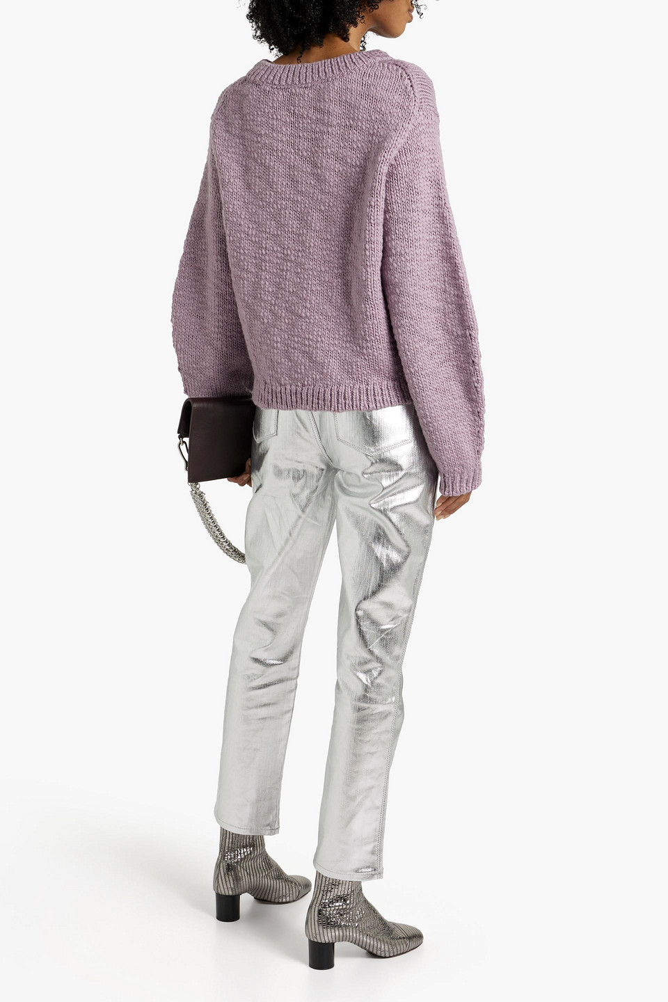 Shop Helmut Lang Wool Sweater In Lilac