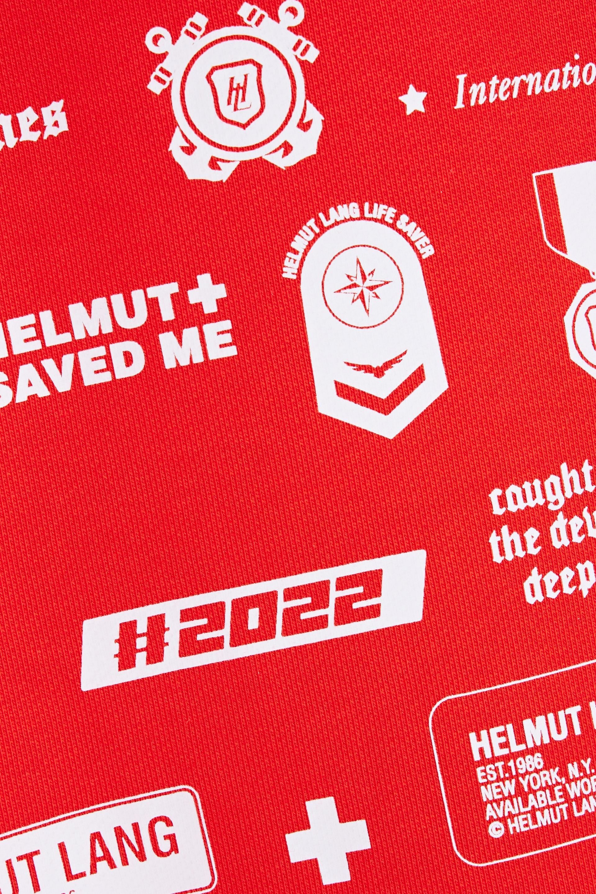 Helmut Lang Printed French cotton-terry sweatshirt thumbnail