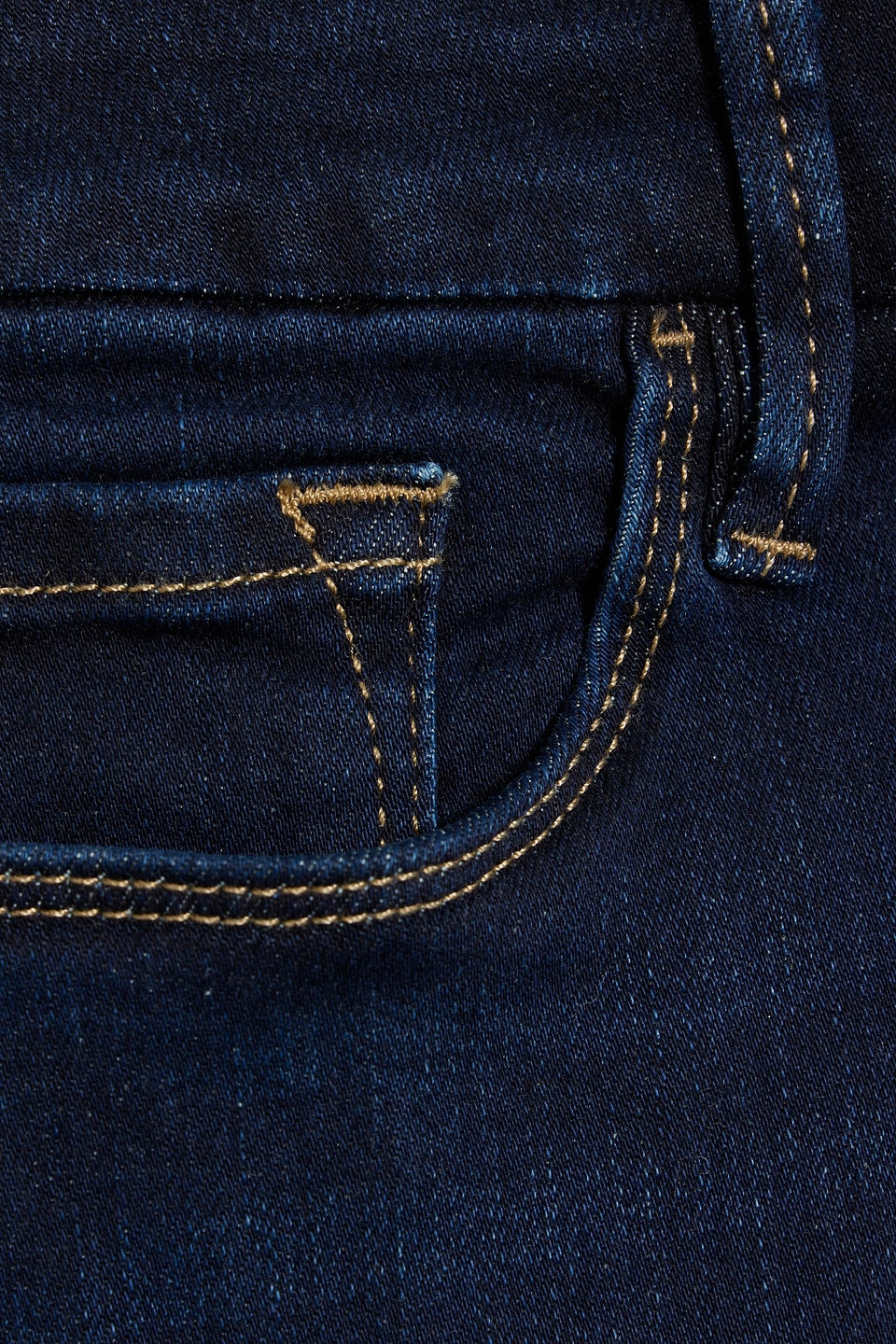 Frame Le Crop Mini Boot Cropped Mid-rise Bootcut Jeans In Dark Denim