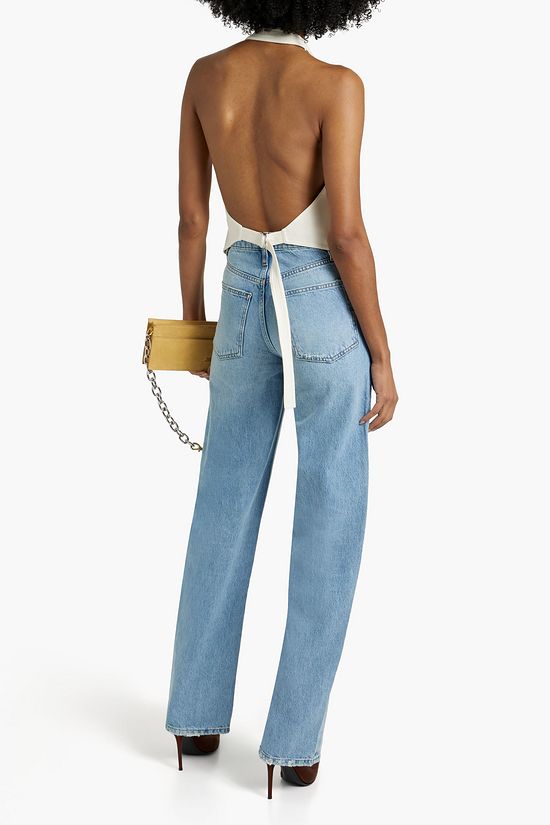 FRAME Extra Long Barrel highrise tapered jeans THE