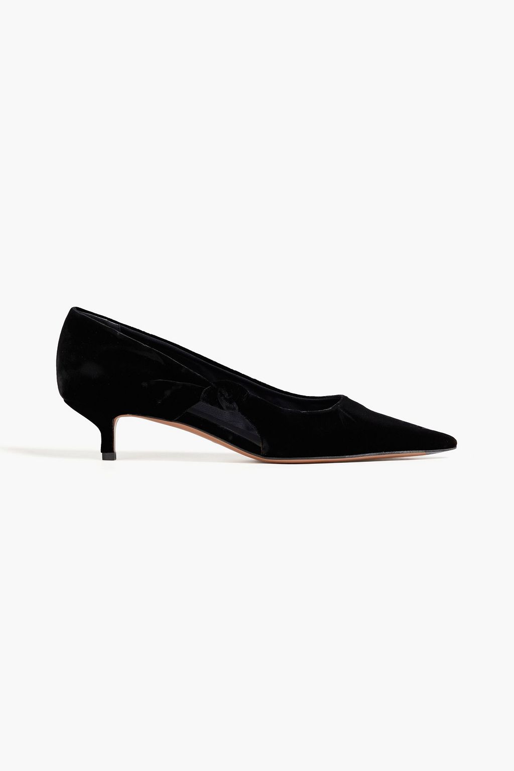 NEOUS Knotted cutout velvet pumps THE