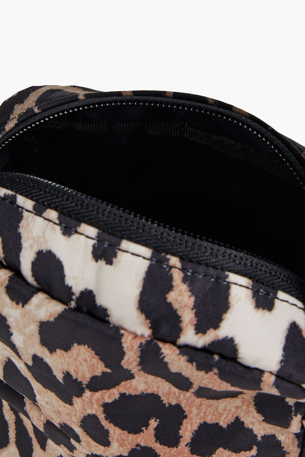 GANNI Festival mini leopard-print shell shoulder bag