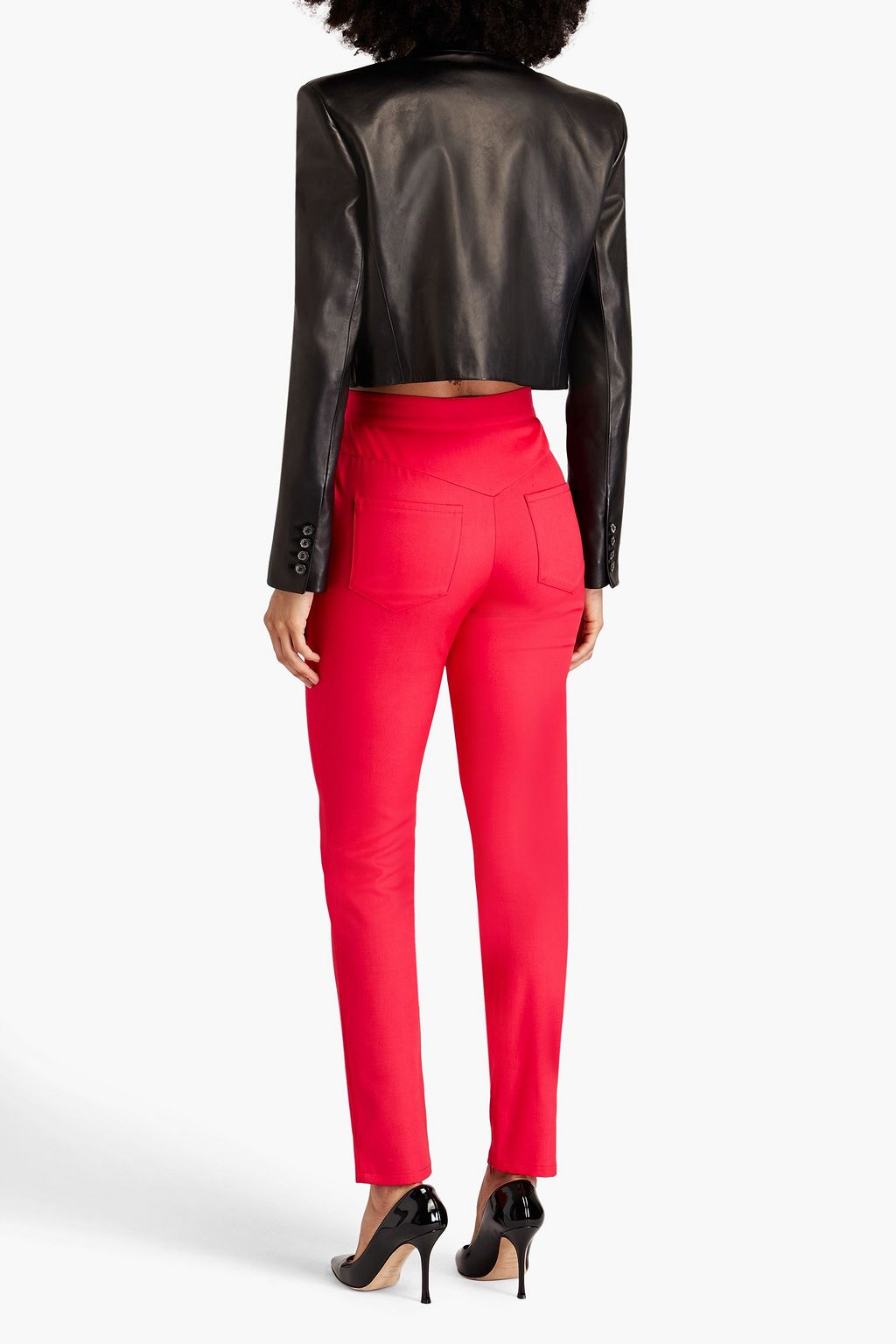 BALMAIN Wool-blend slim-leg pants