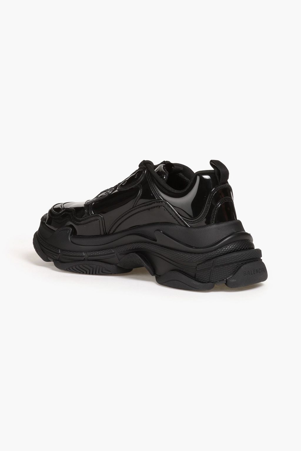 BALENCIAGA Triple S フェイクパテントレザー スニーカー