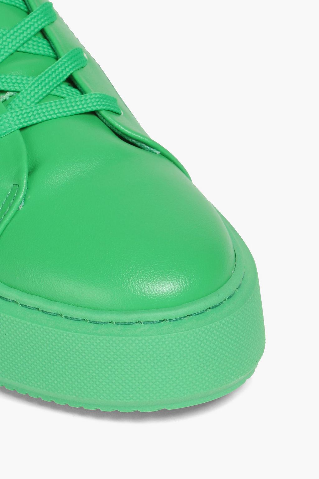 GANNI Faux leather high-top sneakers
