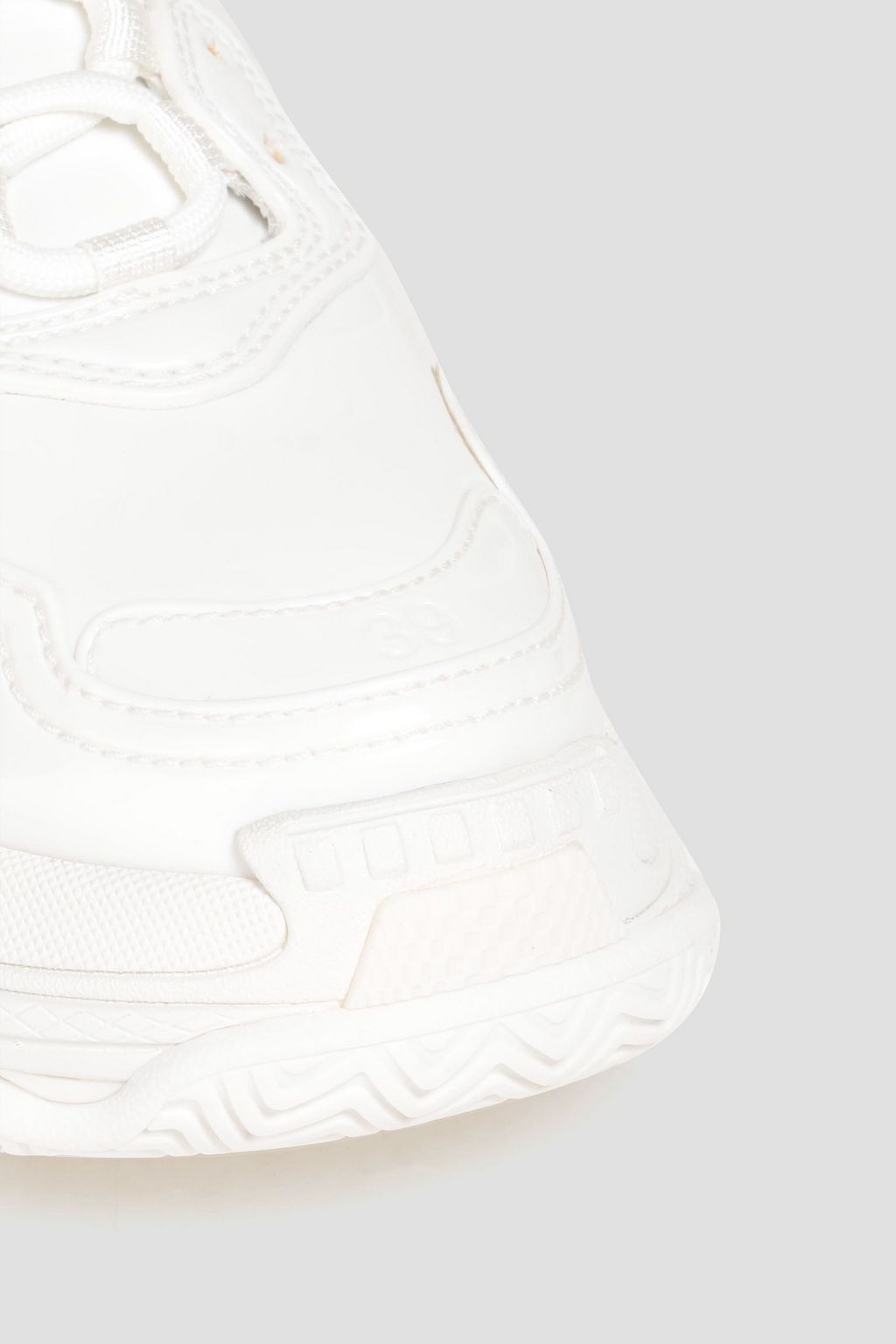 BALENCIAGA Triple S faux patent-leather sneakers