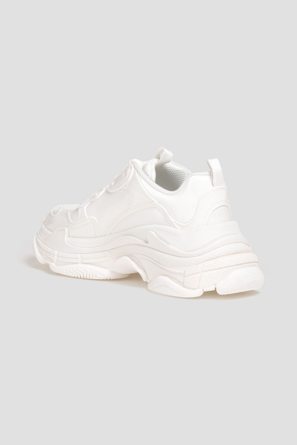 BALENCIAGA Triple S faux patent-leather sneakers
